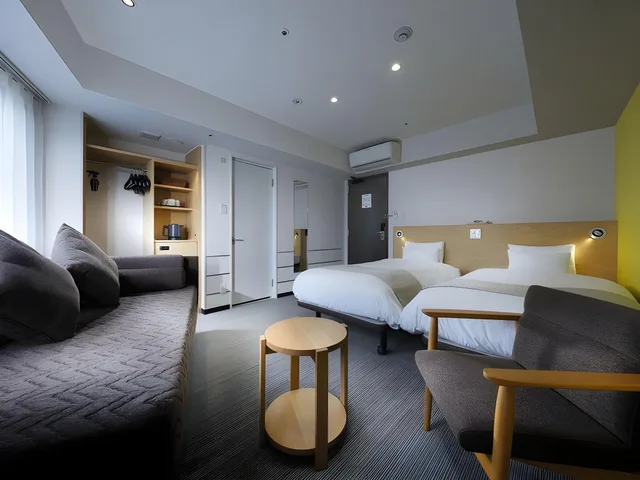 غرفة بسريرين منفصلين، Hotel Villa Fontaine Tokyo Kayabacho 1/4