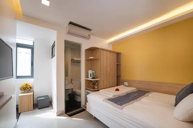 غرفة اقتصادية بسرير كوين، Stop And Go Boutique Homestay In Hue 1/2