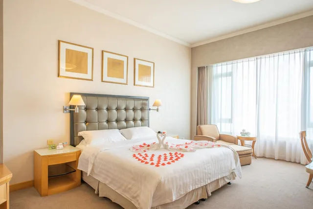 غرفة ديلوكس بسرير كوين، Shantou Junhua Haiyi Hotel 4/7