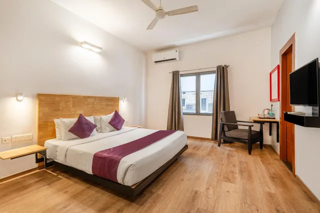 غرفة ديلوكس بسرير كوين، TREEBO TARA RESIDENCY 1/1