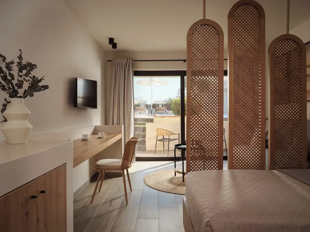 غرفة عائلية بسريرين منفصلين بغرفة نوم واحدة مع أريكة، Filoxenia Hotel Zakynthos 4/9