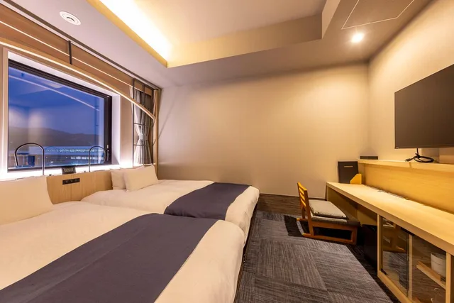غرفة غراند بسريرين منفصلين، Hotel Granbinario Tsuruga 1/1