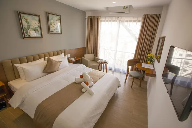 غرفة سوبيريور بسرير مزدوج أو سريرين منفصلين، Gardenia Hue Hotel 9/10