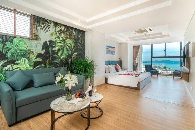 غرفة ديلوكس بسرير مزدوج بإطلالة على المدينة، Areca Hotel Nha Trang 1/1