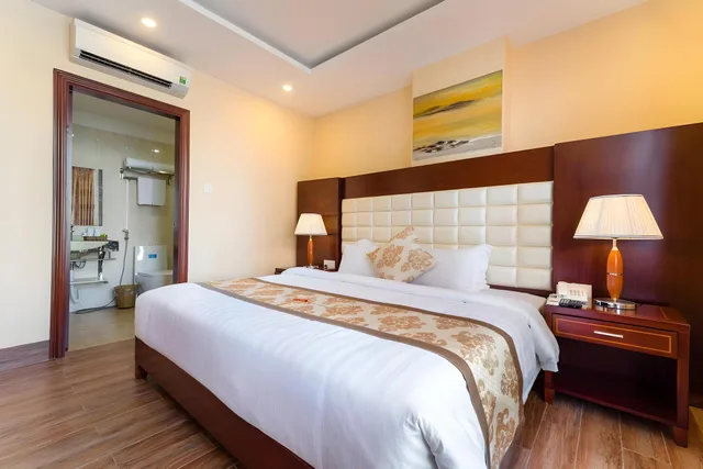 غرفة ديلوكس بسرير مزدوج بإطلالة على المدينة، Nhat Minh Hotel And Apartment 4/4