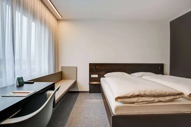 غرفة قياسية بسرير مزدوج، eXo Fly Level 4 Hotel Stuttgart 2/6