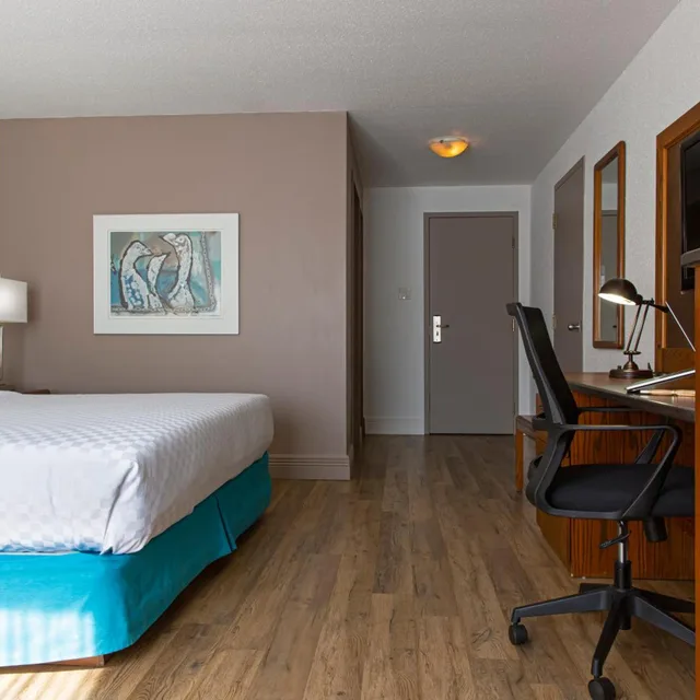 غرفة قياسية بسرير كينج، Hotel L Oiseliere Montmagny 3/8