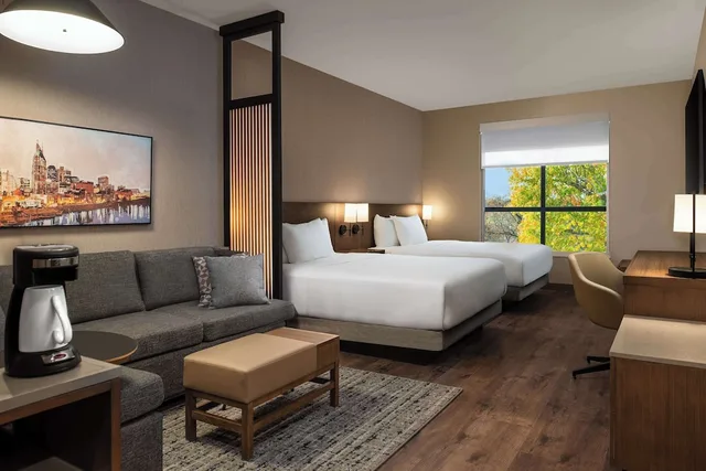 غرفة بسريرين كوين مع أريكة لذوي الإعاقة، Hyatt Place Nashville/Green Hills 3/4