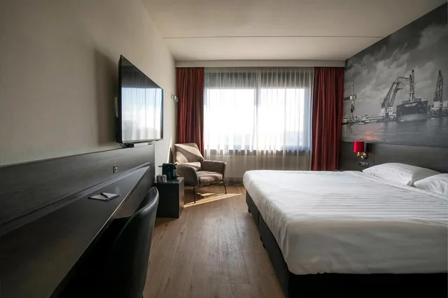 غرفة ديلوكس بسرير كوين، BASTION HOTEL ROTTERDAM ALEXANDER 1/2