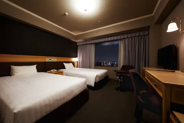 غرفة قياسية بسريرين منفصلين بإطلالة على المدينة للمدخنين، Hotel Agora Regency Osaka Sakai 4/7