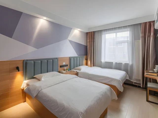 غرفة سوبيريور بسريرين منفصلين، GreenTree Inn Taiyuan Hanxiguan Street Wanda Mansion Shell Hotel 1/1