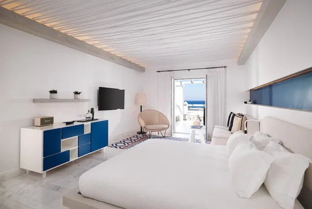 Glamour, Retreat, King Bed, Outdoor Jetted Tub, Sofa, Mykonos Riviera Hotel And Spa 1/3