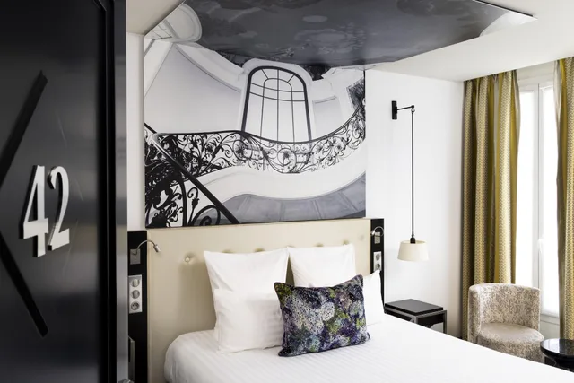 جناح متصل عائلي بسرير كوين وسريرين فرديين بغرفتي نوم، Hotel Gustave 5/8