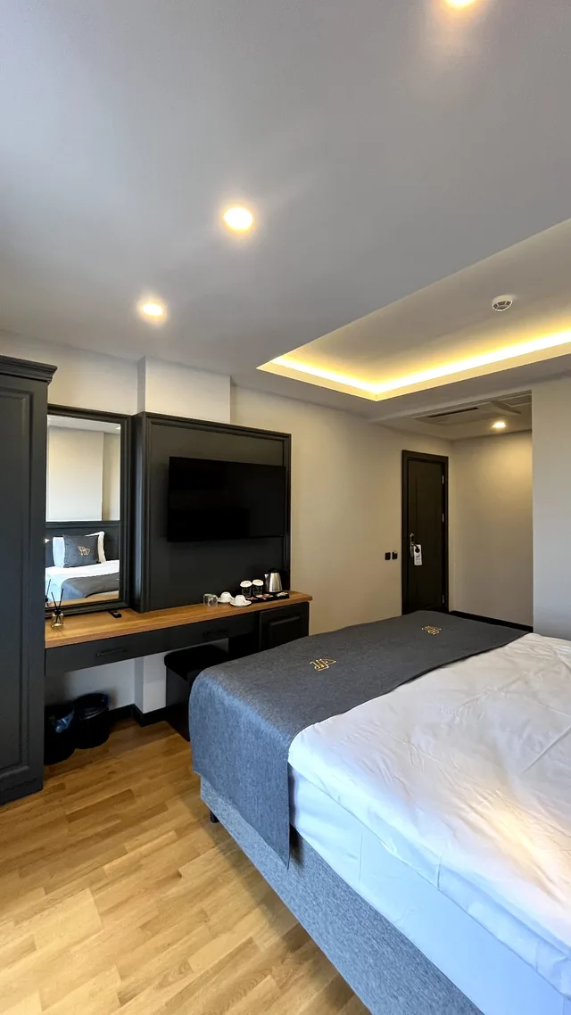 غرفة ديلوكس بسرير مزدوج بإطلالة على البحر في الملحق، FERMAN HOTEL 4/8