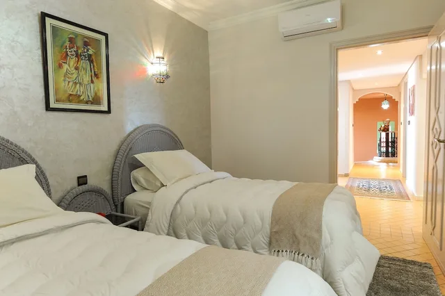 شقة حصرية بسريرين منفصلين وسريرين كينج بـ3 غرف نوم، In Club Palmeraie Resort 8/9