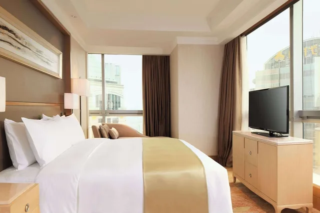 جناح تنفيذي بسرير كينج مع دخول صالة النادي، DoubleTree by Hilton Hotel Guangzhou 5/7
