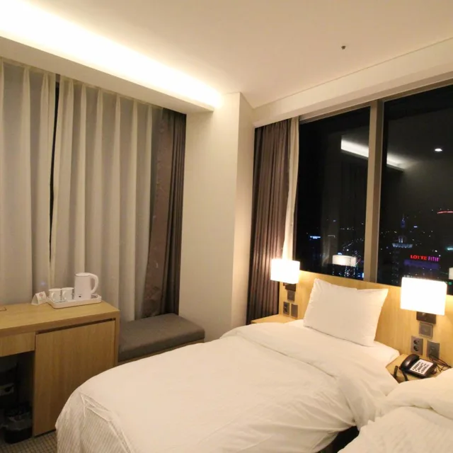 غرفة ديلوكس بسريرين منفصلين، Hotel Migliore Seoul 4/10