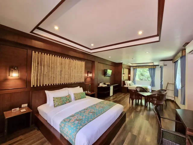 غرفة عائلية بسرير كينج وسرير فردي بإطلالة على الحديقة، Railay Phutawan Resort 6/10