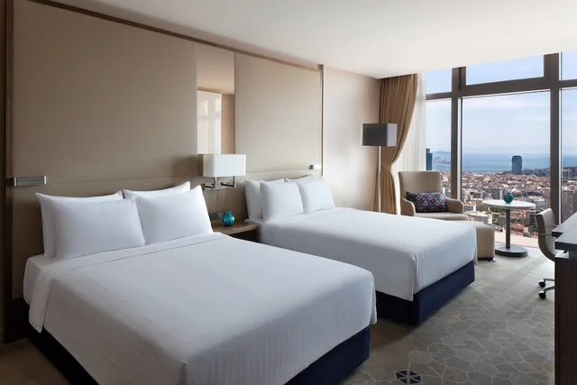 Superior, Twin Beds, Executive Level, Lounge Access، Istanbul Marriott Hotel Sisli 2/9