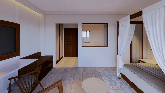 Deluxe, Queen Bed, Nature View, Plunge Pool, Balcony، Ashva Swiss-Belresort 4/8