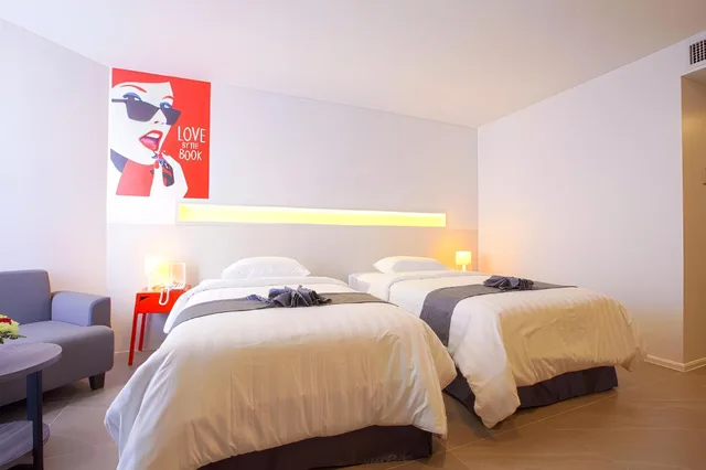 غرفة سوبيريور بسرير كينج، Flipper Lodge Hotel Pattaya 1/1