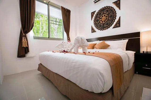 فيلا بريميوم بسريرين كينج بإطلالة على المسبح بغرفتي نوم مع أريكة بمسبح خاص، Lux Family Villas 4/10