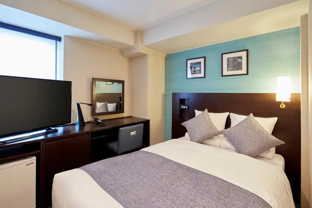 غرفة قياسية بسرير نصف مزدوج للمدخنين، Hotel Mystays Yokohama 1/2