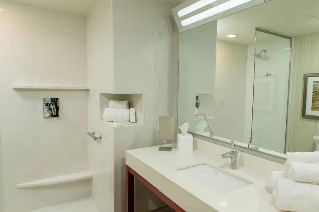 غرفة تنفيذية بسرير كينج مع أريكة لذوي الإعاقة، Courtyard Lafayette 3/4