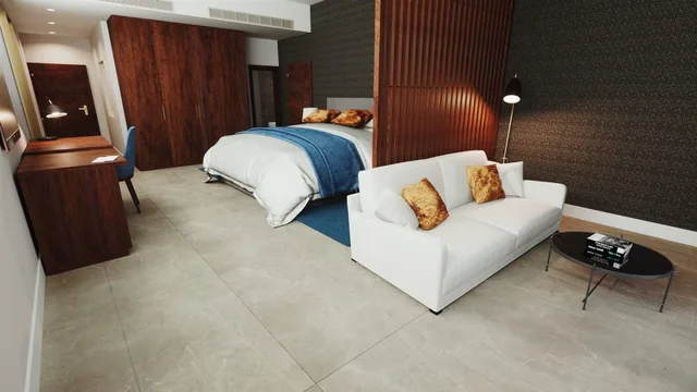 غرفة بسرير مزدوج أو سريرين منفصلين بإطلالة على الحديقة بشرفة، The Duke Boutique Hotel 1/1