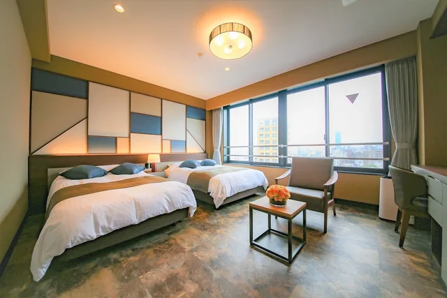 Premium, Economy, 2 Double Beds, Sofa, Hotel Shinpoin Osaka 2/7