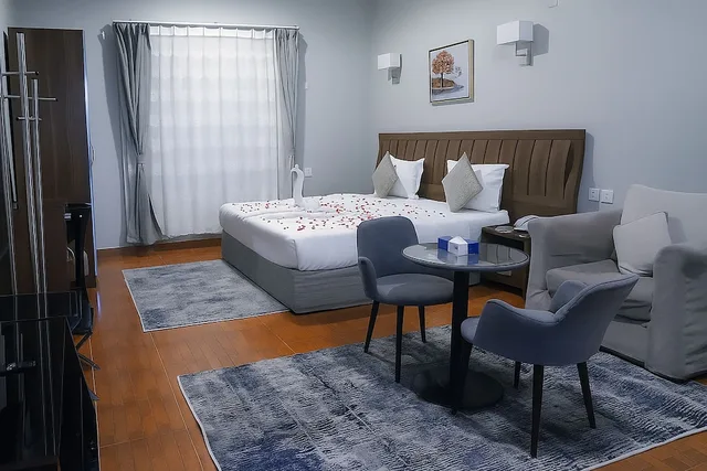 جناح ديلوكس بسرير كينج، المواسم الأربعة للأجنحة الفندقية(Al-Mawasem Al-Arbaa Serviced apartments) 7/9