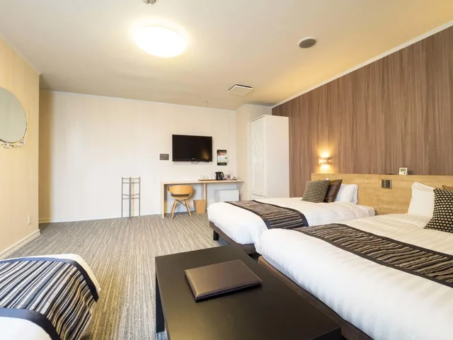 غرفة قياسية ثلاثية، Hotel AreaOne Obihiro 1/6