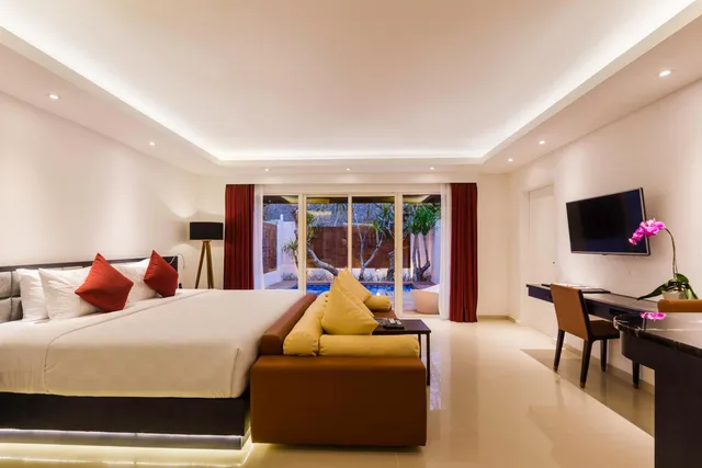 فيلا ديلوكس بغرفة نوم واحدة بمسبح خاص، DOWNTOWN VILLAS 1/5