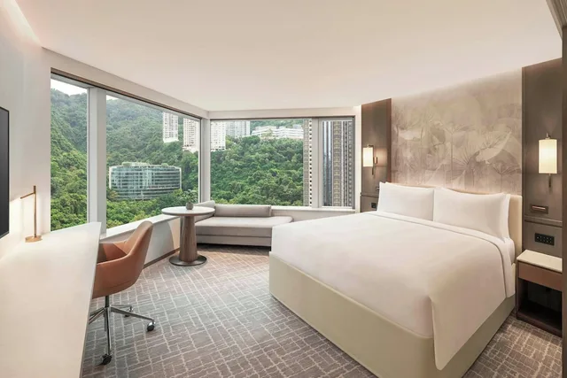 غرفة بسرير كينج بإطلالة على المدينة، Jw Marriott Hong Kong Hotel 2/3