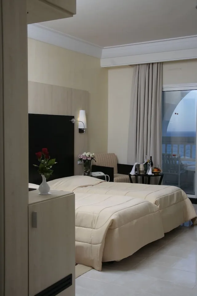 غرفة بسرير مزدوج بإطلالة على البحر، Hotel Aziza Thalasso Golf - Adults Only 3/9