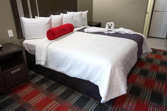جناح بسرير كينج بجاكوزي، Americas Best Value Inn and Suites IAH Airport North 4/6