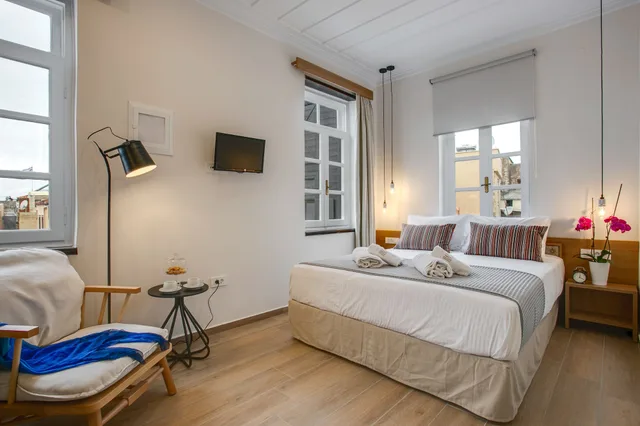 غرفة قياسية بسرير كوين بإطلالة على المدينة، Harismari Cozy Hotel 2/5