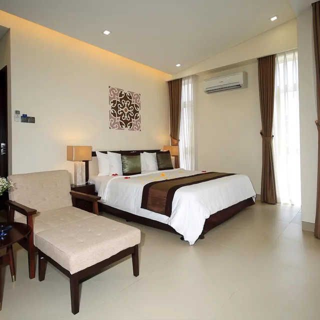 غرفة ديلوكس بسرير مزدوج بشرفة، Glenwood City Resort 3/5