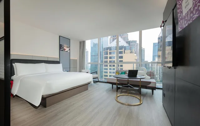 غرفة عائلية كبيرة بسرير كينج وسرير فردي، Yudu Hotel 4/9