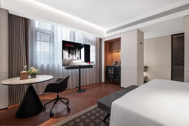 غرفة قياسية بسرير مزدوج، IntercityHotel Shanghai Xizang South Road 10/10