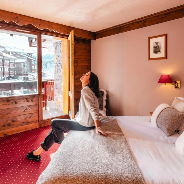 غرفة قياسية بإطلالة على الجبل، Hotel Mont Vallon Meribel 4/10
