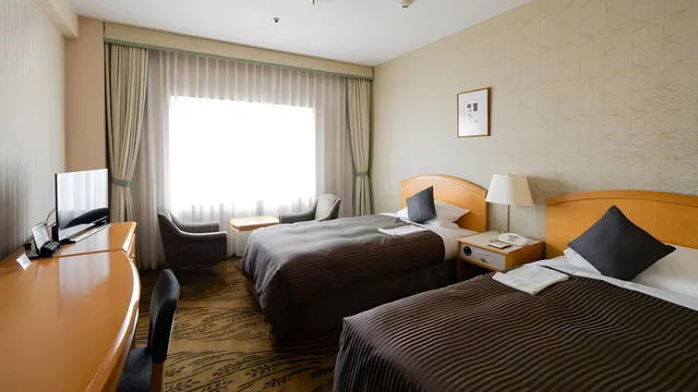 غرفة متصلة قياسية بسريرين منفصلين بغرفتين، Hotel Okura Niigata 1/1