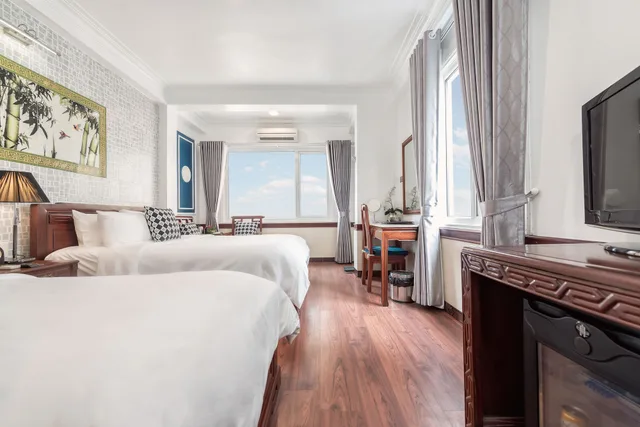 غرفة عائلية ثلاثية بسرير مزدوج وسرير فردي بإطلالة على المدينة بغرفة نوم واحدة، Prince Ii Hotel 3/5