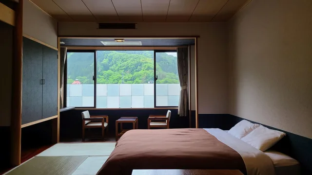 غرفة يابانية كلوب بسرير مزدوج بأرضية تاتامي، Takamiya Ryokan Bettei KUON (ex KUON) 1/1