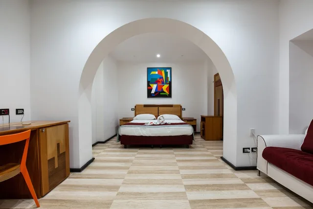 غرفة جونيور بسرير كوين بإطلالة على البحر بغرفة نوم واحدة في الطابق الأرضي، B and B Villa La Ventana 1/1