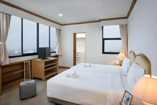 غرفة ديلوكس بسريرين مزدوجين بـ3 غرف نوم، Riverine Place Hotel & Residence 2/6
