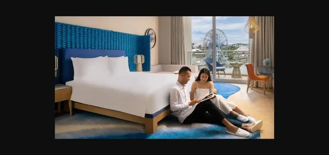 جناح تنفيذي بسرير كينج وسريرين منفصلين بإطلالة على البحر بغرفتي نوم، Hyatt Regency Hainan Ocean Paradise Resort 1/3