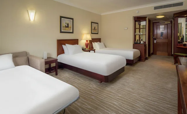 Family, Twin Beds, Sofa, Hilton East Midlands Airport 1/3