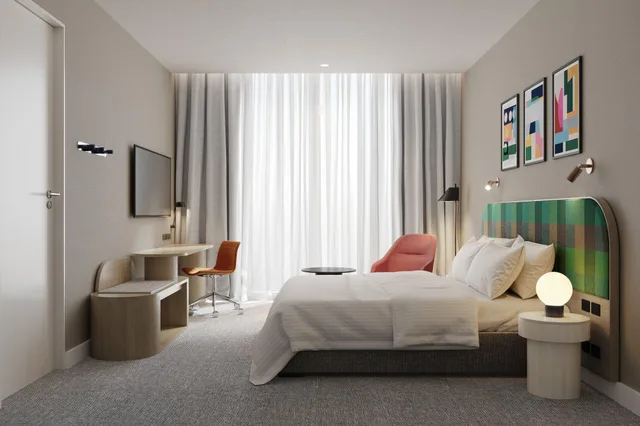 غرفة قياسية بسرير مزدوج، HOLIDAY INN WERRIBEE 1/2