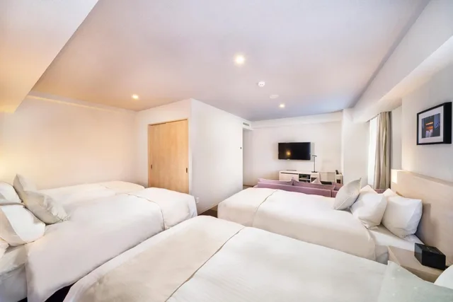 غرفة رباعية بحمام خاص، KOKO HOTEL Sapporo Odori 1/7